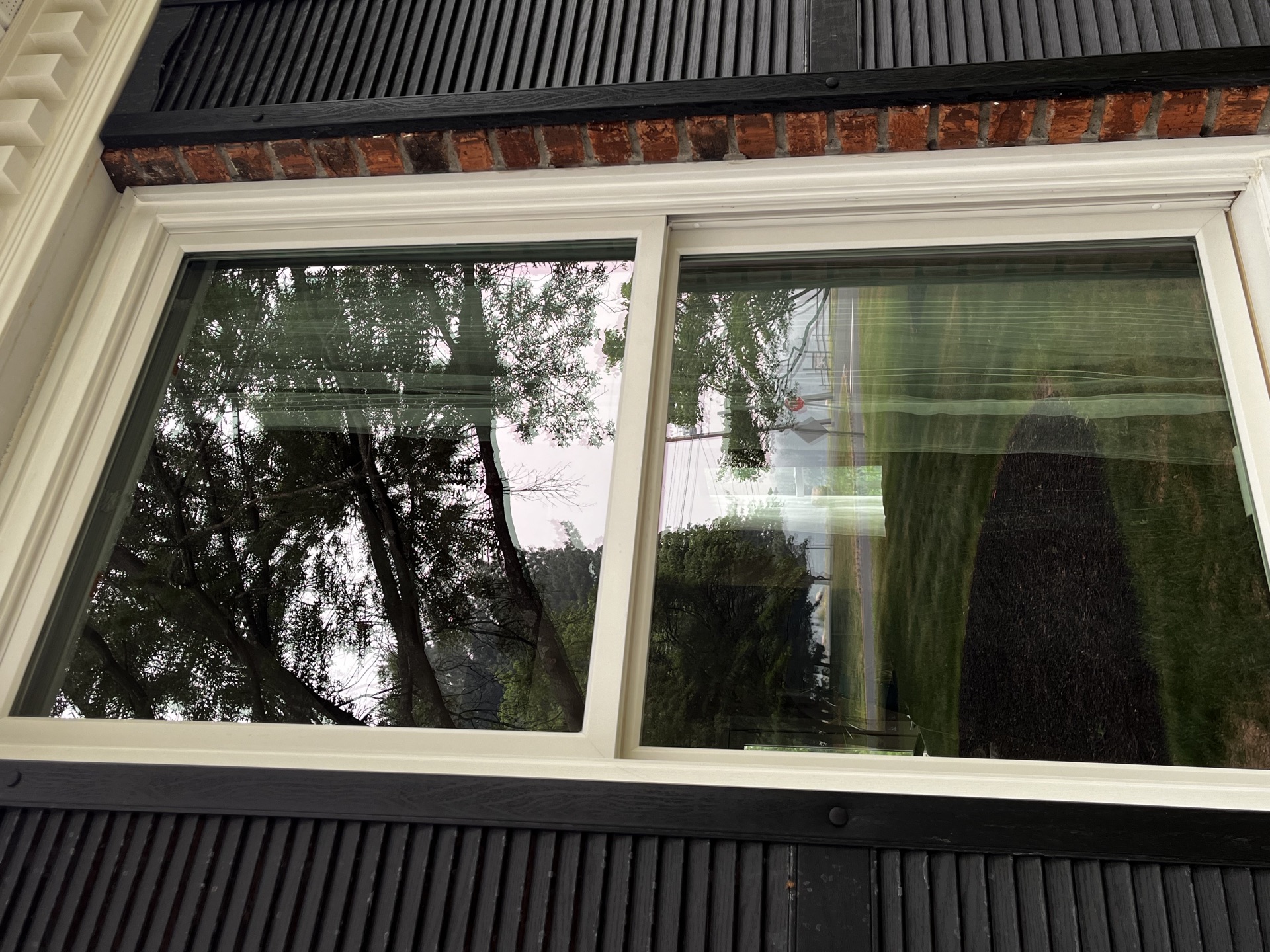 Before window cleaning